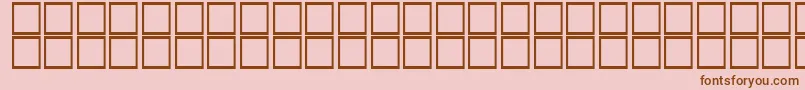フォントAlHor – ピンクの背景に茶色のフォント