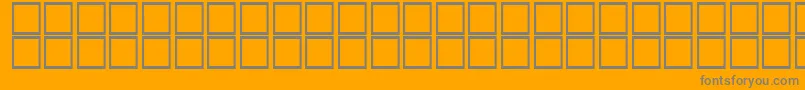 Fonte AlHor – fontes cinzas em um fundo laranja