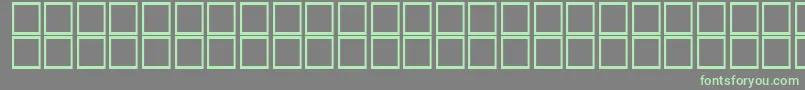 AlHor-fontti – vihreät fontit harmaalla taustalla