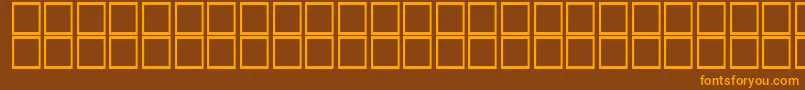 AlHor Font – Orange Fonts on Brown Background
