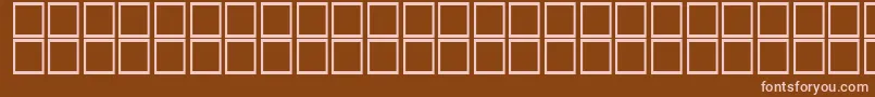 Шрифт AlHor – розовые шрифты на коричневом фоне