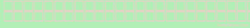 Fonte AlHor – fontes rosa em um fundo verde