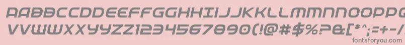 Fedserviceital Font – Gray Fonts on Pink Background