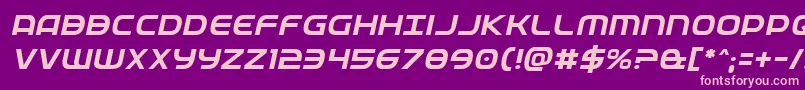 Fedserviceital Font – Pink Fonts on Purple Background