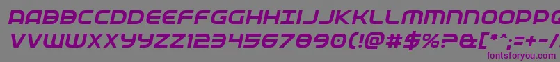 Fedserviceital Font – Purple Fonts on Gray Background