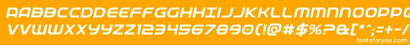 Fedserviceital Font – White Fonts on Orange Background