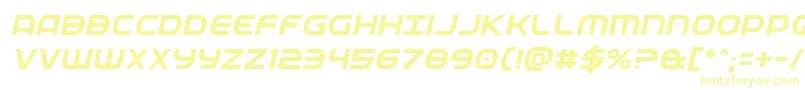 Fedserviceital Font – Yellow Fonts on White Background