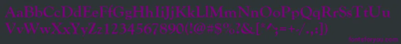 GoudyOldStyleРџРѕР»СѓР¶РёСЂРЅС‹Р№ Font – Purple Fonts on Black Background