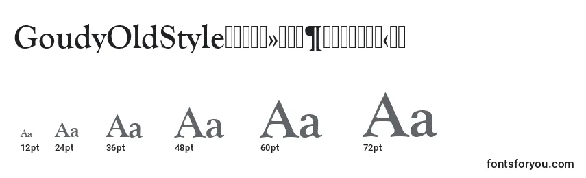 GoudyOldStyleРџРѕР»СѓР¶РёСЂРЅС‹Р№ Font Sizes