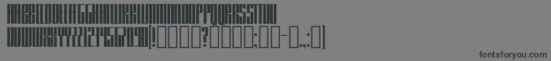 フォントKnifer300 – 黒い文字の灰色の背景