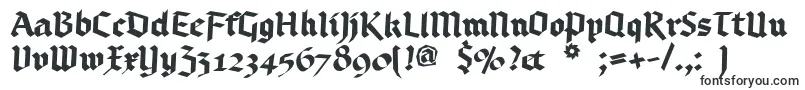 Bruchschrift-fontti – Ilman serifejä olevat fontit