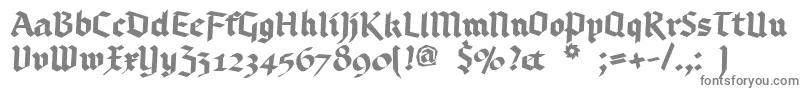 More about Bruchschrift Font Bruchschrift Font – Gray Fonts on White Background