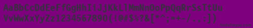 FinancialBold-Schriftart – Schwarze Schriften auf violettem Hintergrund