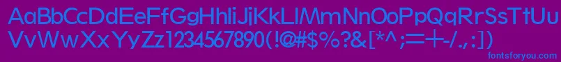 ThinxsskRegular Font – Blue Fonts on Purple Background