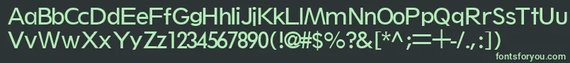 ThinxsskRegular Font – Green Fonts on Black Background