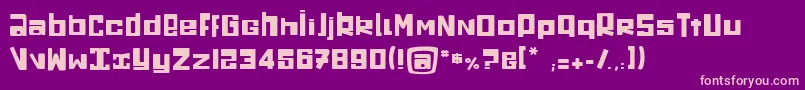 ChaudeSourie Font – Pink Fonts on Purple Background