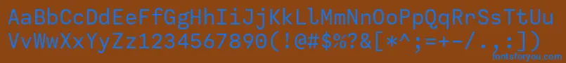 fuente CallingcodeRegular – Fuentes Azules Sobre Fondo Marrón