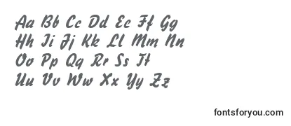 HandybrushItalic Font