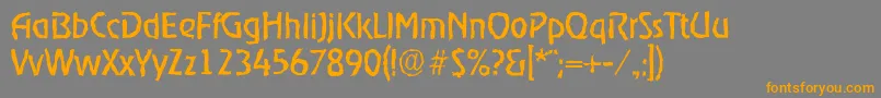 OnstagerandomRegular Font – Orange Fonts on Gray Background