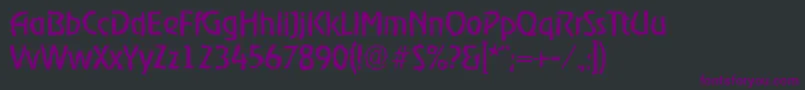 OnstagerandomRegular-fontti – violetit fontit mustalla taustalla