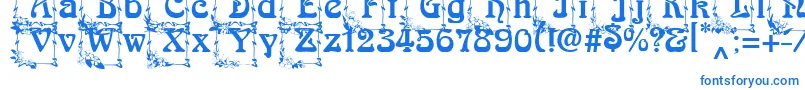 ArnoldBocklincInitials Font – Blue Fonts on White Background