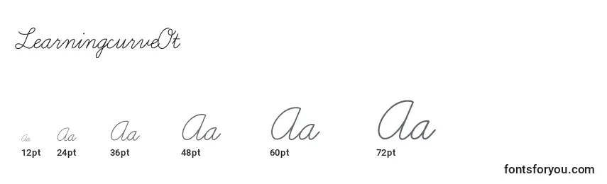 LearningcurveOt Font Sizes