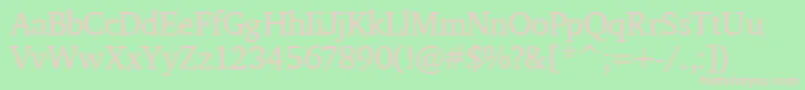 PfdiplomatRegular Font – Pink Fonts on Green Background