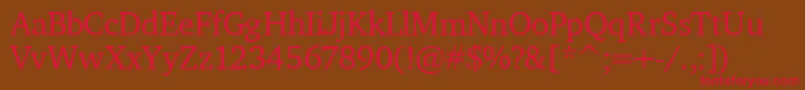 PfdiplomatRegular Font – Red Fonts on Brown Background