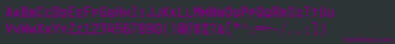 PureCapital Font – Purple Fonts on Black Background