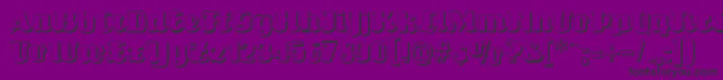 Fonte Louisianneshadow – fontes pretas em um fundo violeta