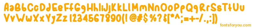 Шрифт Sporkbold – оранжевые шрифты