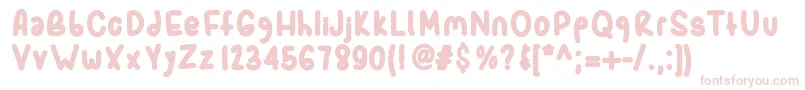 フォントSporkbold – ピンクのフォント