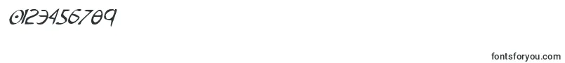 TristramCondensedItalic Font – Fonts for Numbers and Digits