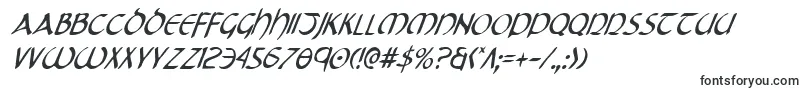 TristramCondensedItalic-fontti – Ilman serifejä olevat fontit