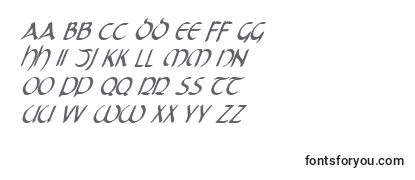 Review of the TristramCondensedItalic Font