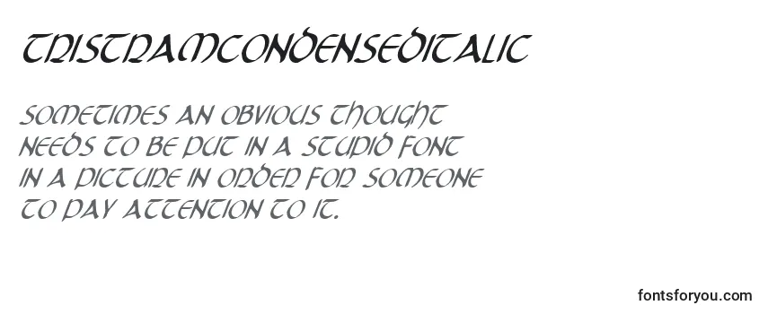 TristramCondensedItalic Font