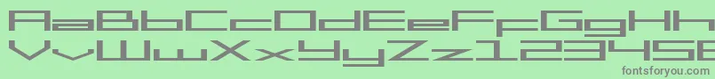 Mgs2 ffy Font – Gray Fonts on Green Background