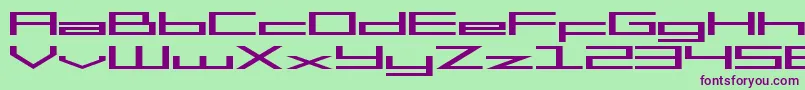 Mgs2 ffy Font – Purple Fonts on Green Background