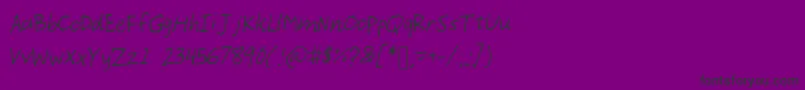 Demoi Font – Black Fonts on Purple Background