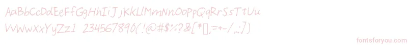 Demoi Font – Pink Fonts on White Background