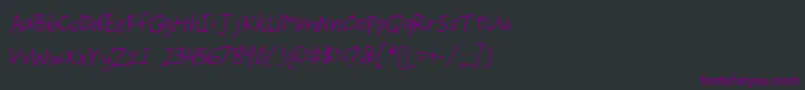 Demoi Font – Purple Fonts on Black Background
