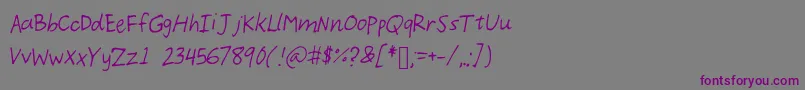 Demoi Font – Purple Fonts on Gray Background