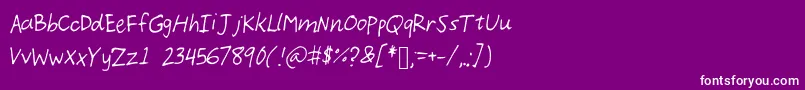 Demoi Font – White Fonts on Purple Background