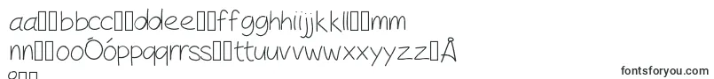 fuente PeaxHandwritinglight – fuentes polaca