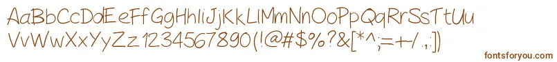 PeaxHandwritinglight Font – Brown Fonts