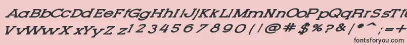 LetteringSetNew Font – Black Fonts on Pink Background