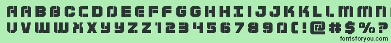 Supersubmarinetitle Font – Black Fonts on Green Background