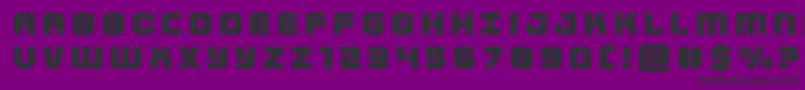Supersubmarinetitle-Schriftart – Schwarze Schriften auf violettem Hintergrund