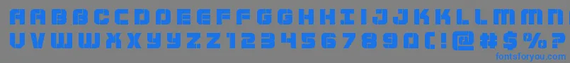 Supersubmarinetitle Font – Blue Fonts on Gray Background