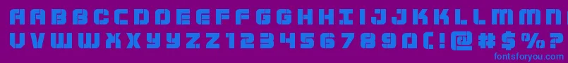 Supersubmarinetitle Font – Blue Fonts on Purple Background